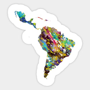 Latin America map Sticker